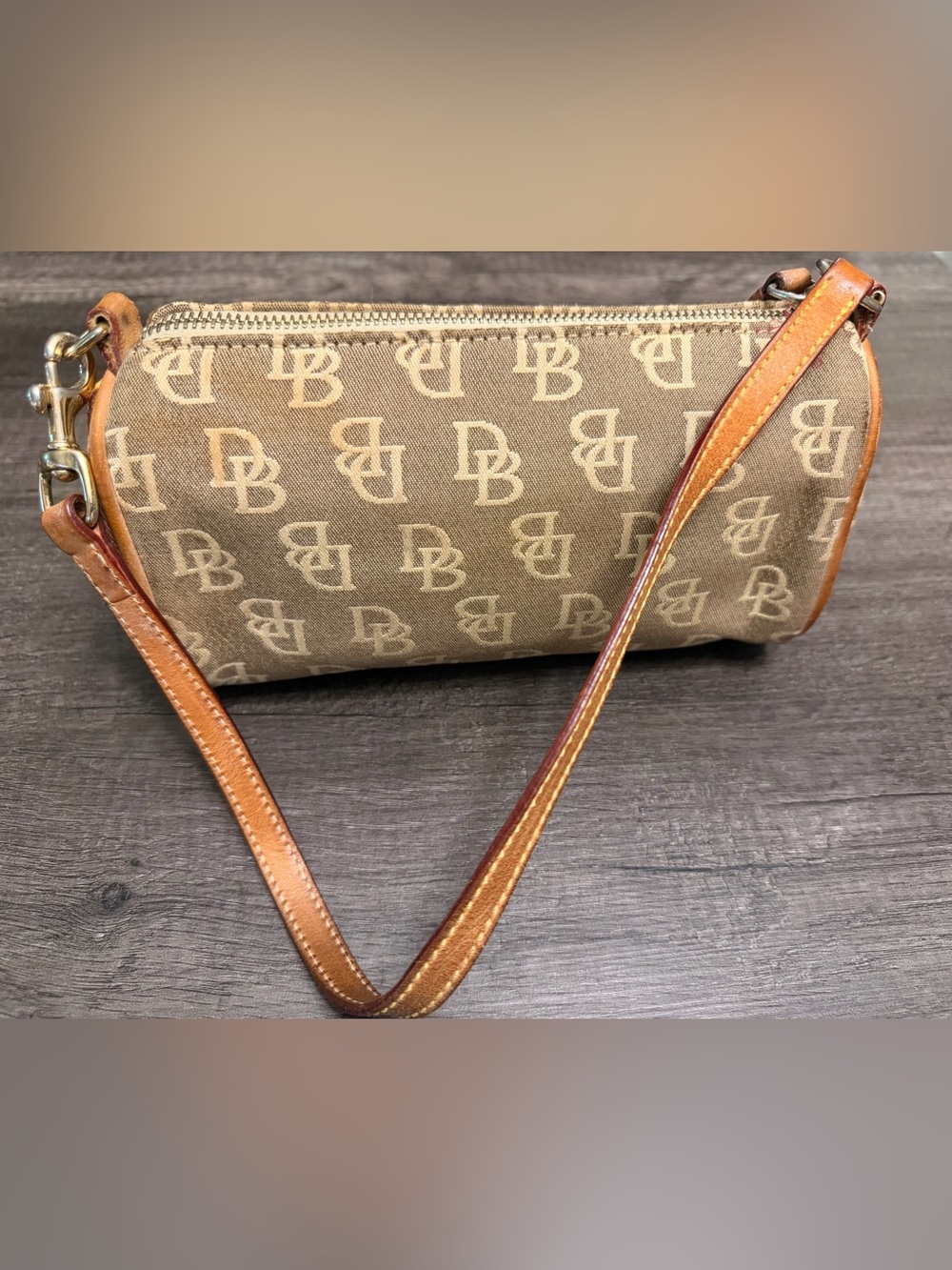 Vintage Dooney & Bourke Signature Mini Barrel Bag, - Picture 8 of 8